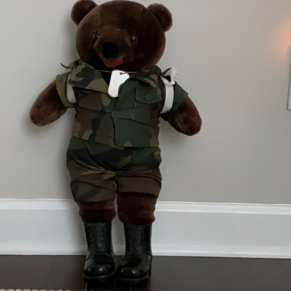 Vintage Army Rangers Bear - Picture 1 of 3